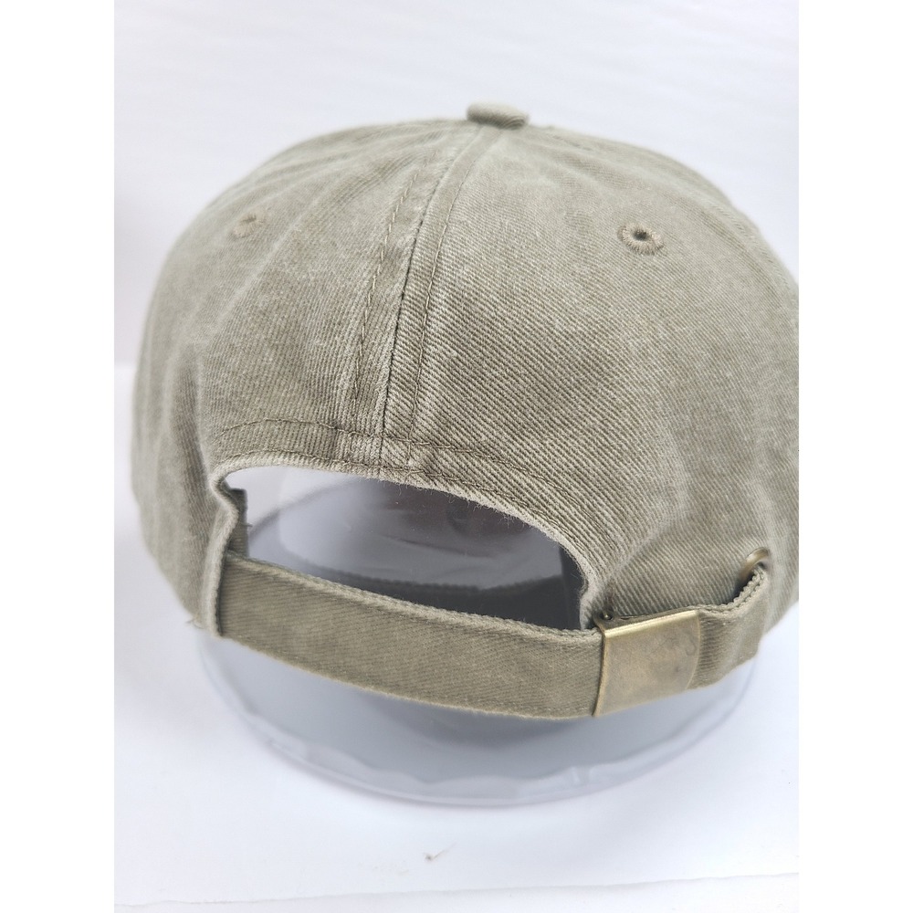 Disney Parks Mickey Mouse Distressed Dad Hat Khaki Tan Adjustable Cotton Cap - Picture 3 of 5